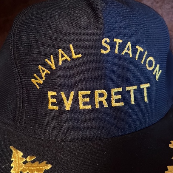 Naval Station Everett  Vintage Cap US Navy  officer - Picture 2 of 7